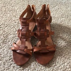 Dolce Vita Brown Wedge Sandals